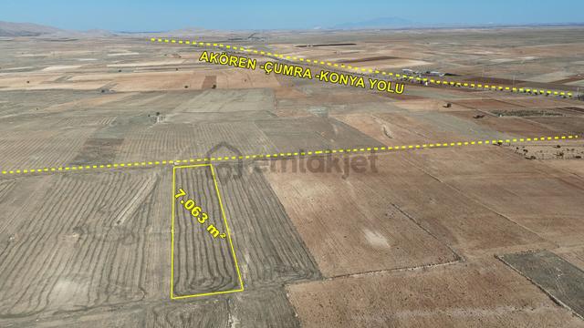 Konya / Akören / Orhaniye Mahallesinde 7.063 M² Müstakil Tarla 1