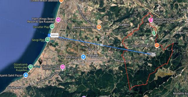 Söke Ağaçlı’da Panoramık Denız Manzaralı, Vılla İmarlı Arsa 4