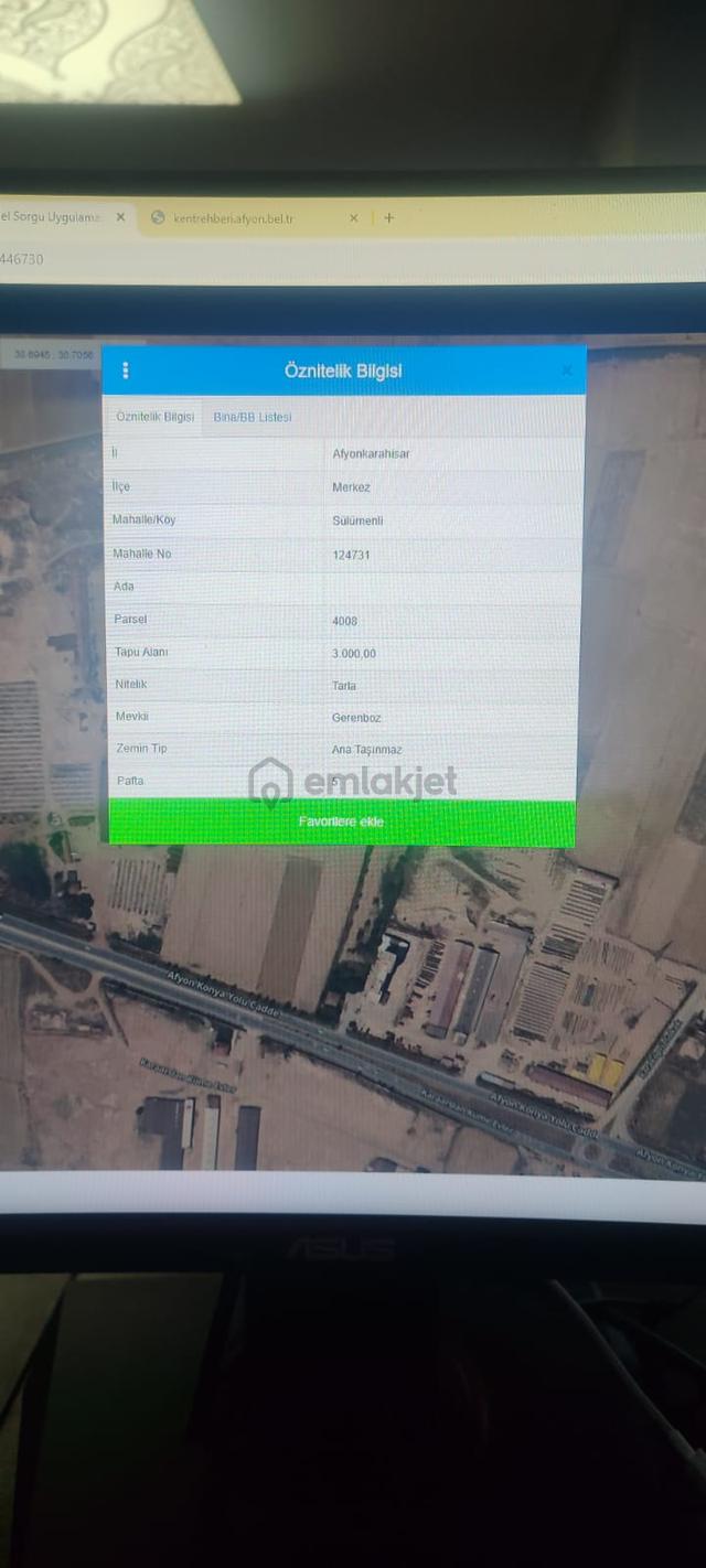 Afyon Tezcan Emlaktan Sülümenlide Yola Yakın Tarla 3