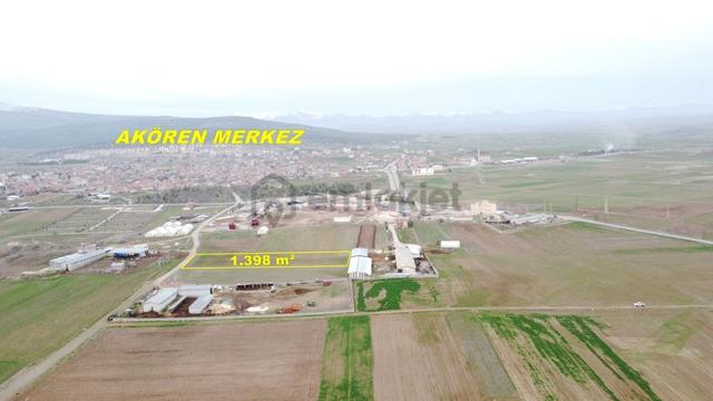 Konya / Akören / Hacılar Mahallesinde 1.398 M² Müstakil Tapulu Tarla 1