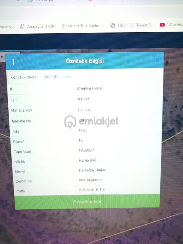 İmarın Dibindetarlafiyatınaen Uygun Arsa(acil Satılık Fiyat Düştü 1