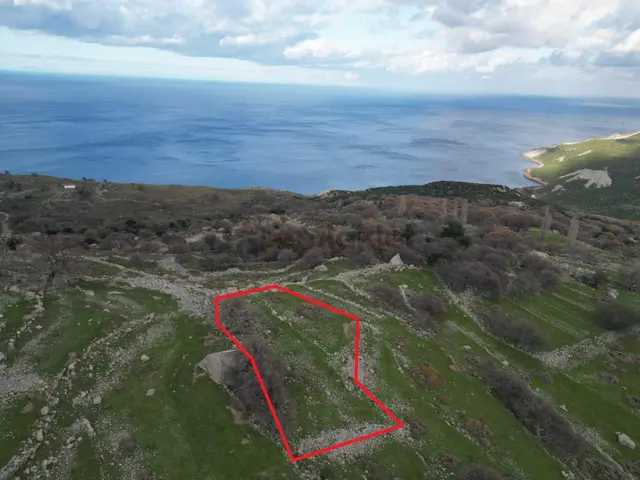 İmroz Emlak'tan Tepeköy Çınar Altında Deniz Manzaralı Arazi 2