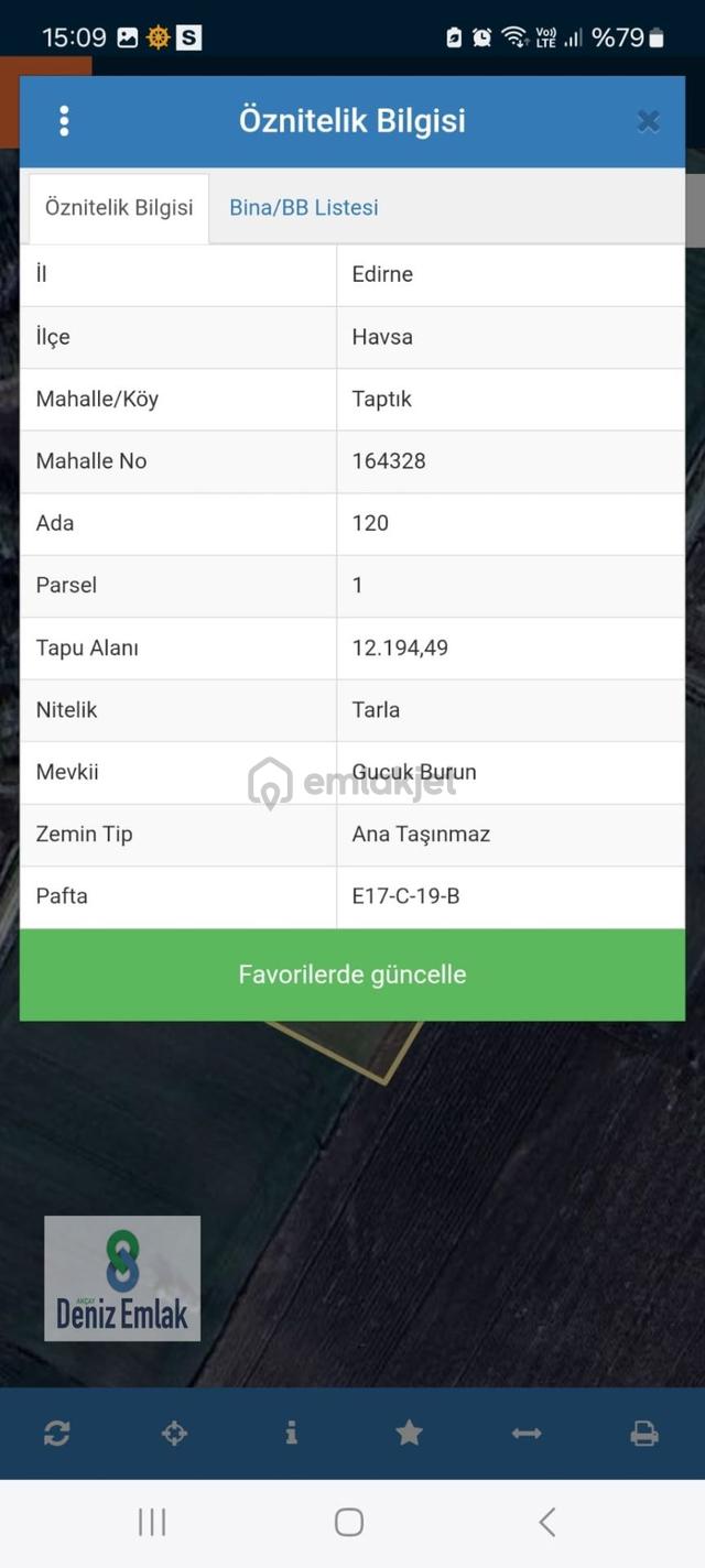 Denizden Edirne Havsa Taptıkta 12.194 M2 Satılık Tek Tapu Tarla. 3