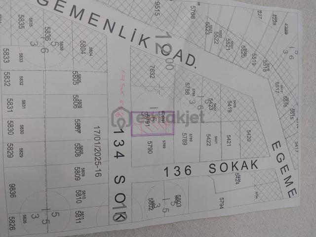 Aydın İncirliova Merkez'de 5 Kat İmarlı 230 M2 Arsa