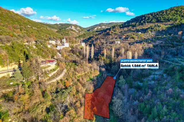 Alanya Mahmutseydi’de 1.544 M² Satılık Tarla 2