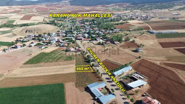 Konya / Akören / Karahüyük Mahallesinde 552 M² Müstakil Tapulu Konut İmarlı Arsa 5