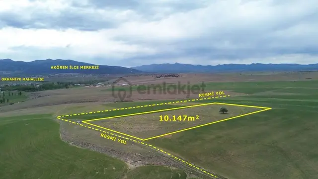 Akören Orhaniye De 10.147 M2 Müstakil Tapulu Tarla 2