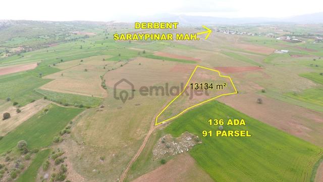 Konya / Derbent / Saraypınar Mahallesinde 13.134 M² Müstakil Tapulu Tarla 1