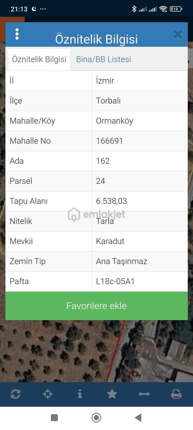 Torbalı Ormanköy 600 Mk Miras Hisse Tapudan Satış Yol Kenarı 5