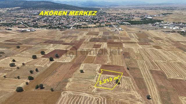 Konya / Akören / Hacılar Mahallesinde 2.213 M² Müstakil Tapulu Tarla 1