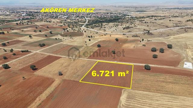 Konya / Akören / Ağalar Mahallesinde 6.721 M² Müstakil Tapulu Tarla 5