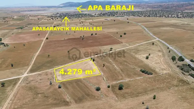 Konya / Çumra / Apasaraycık Mahallesinde 4.279 M² Müstakil Tapulu Tarla 4