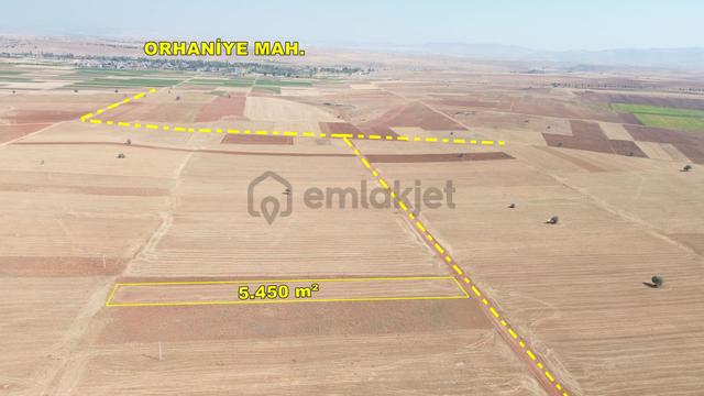 sulanır Tarla 5450 M² / Konya / Akören / Hacılar 5