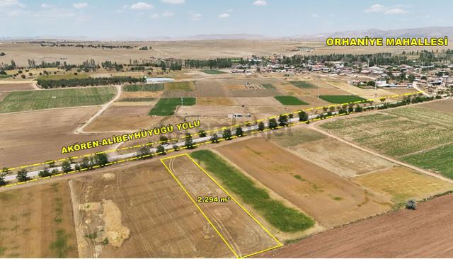 Konya / Akören / Orhaniye Mahallesinde 2.294 M² Müstakil Tapulu Tarla 5
