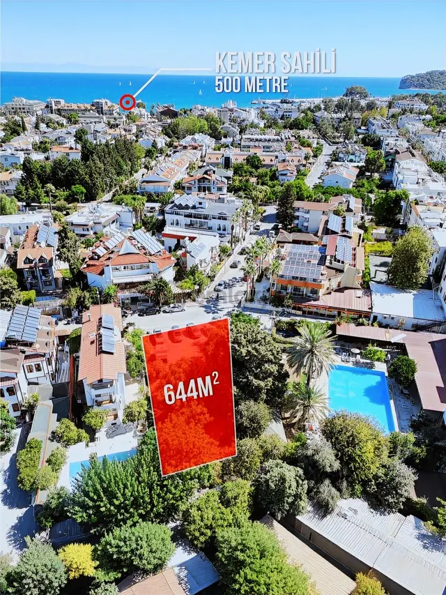 Antalya Kemer'in Kalbinde Eşsiz Turizm İmarlı 644 M2 Köşe Arsa 3