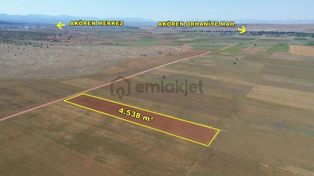 Akören Hacılar Da 4.538 M2 Müstakil Tapulu Arazi 1