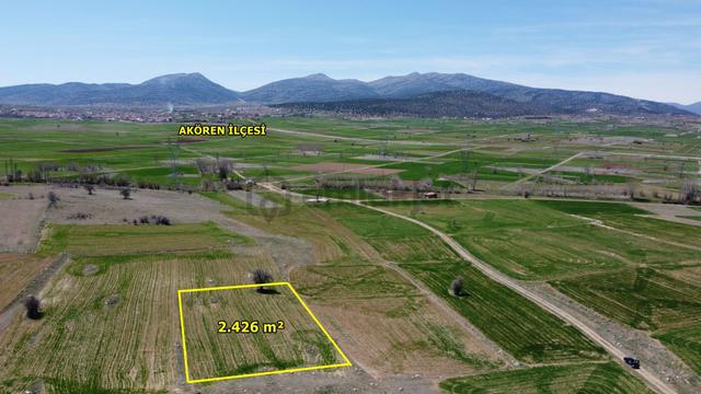 Konya / Akören / Orhaniye Mahallesinde 2.426 M² Müstakil Tapulu Tarla 1