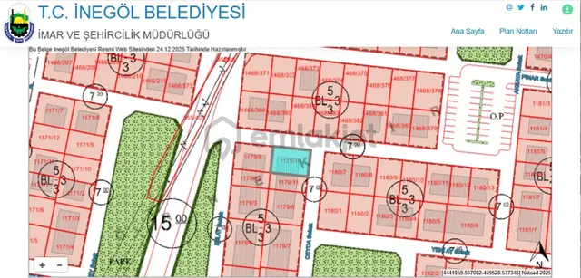 Ulucan'dan İnegöl Alanyurt Mahallesin'de Satılık Arsa 2