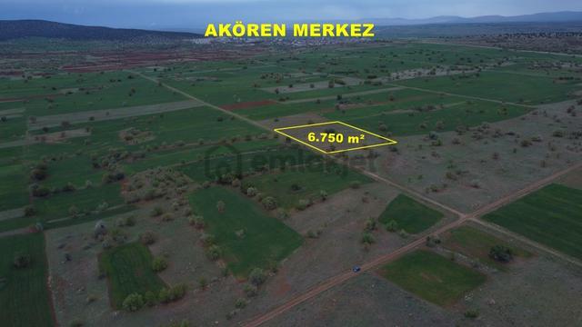 Konya / Akören / Ağalar Mahallesinde 6.750 M² Müstakil Tapulu Tarla 1