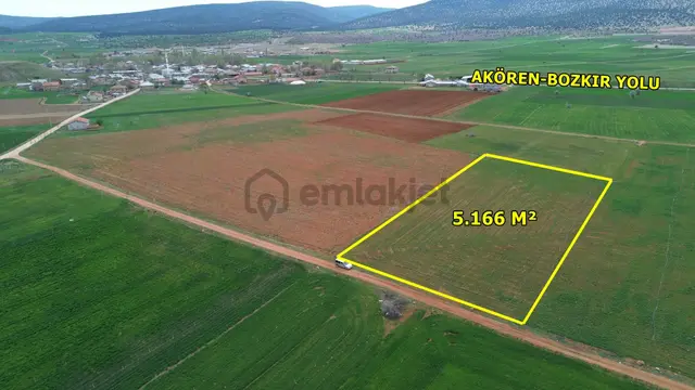 Akören Karahüyük De 5.166 M2 Yerleşime Yakın Müstakil Tapulu Tarla 1