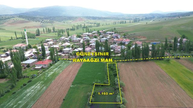 Güneysınır Kayaağzıda 1.160 M2 Müstakil Tapulu Yerleşim Dibinde İmarlı Arsa 1