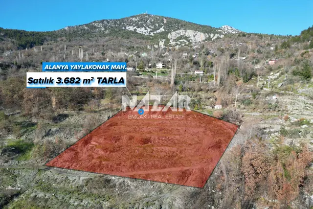 Alanya Yaylakonak’ta 3.682 M² Satılık Tarla 2