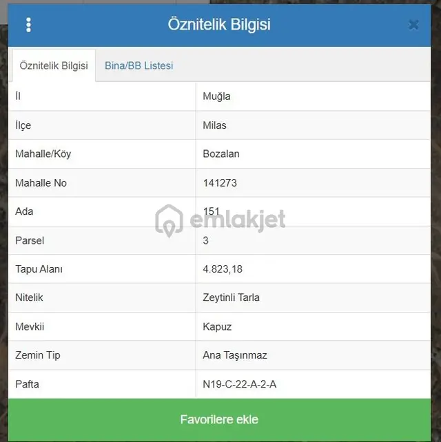 Muğla / Mılas / Bozalanda Satılık 4.823 M² Tarla 3