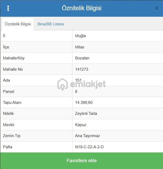 Muğla / Mılas / Bozalanda Satılık 14.400 M² Tarla 3