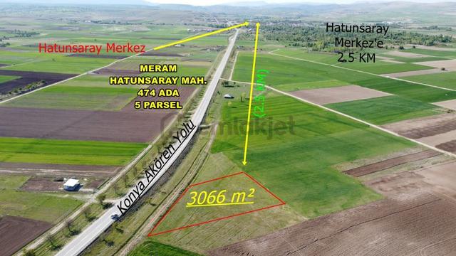 Hatunsaray Çevre Yoluna Cepheli Müstakil Tapulu Tarla 4