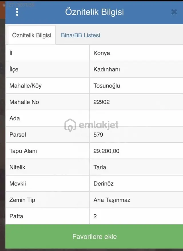 Satılık Tarla 1