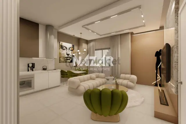 Alanya Merkez Güllerpınarı’nda Satılık 2+1 Deniz Manzaralı Daire 2