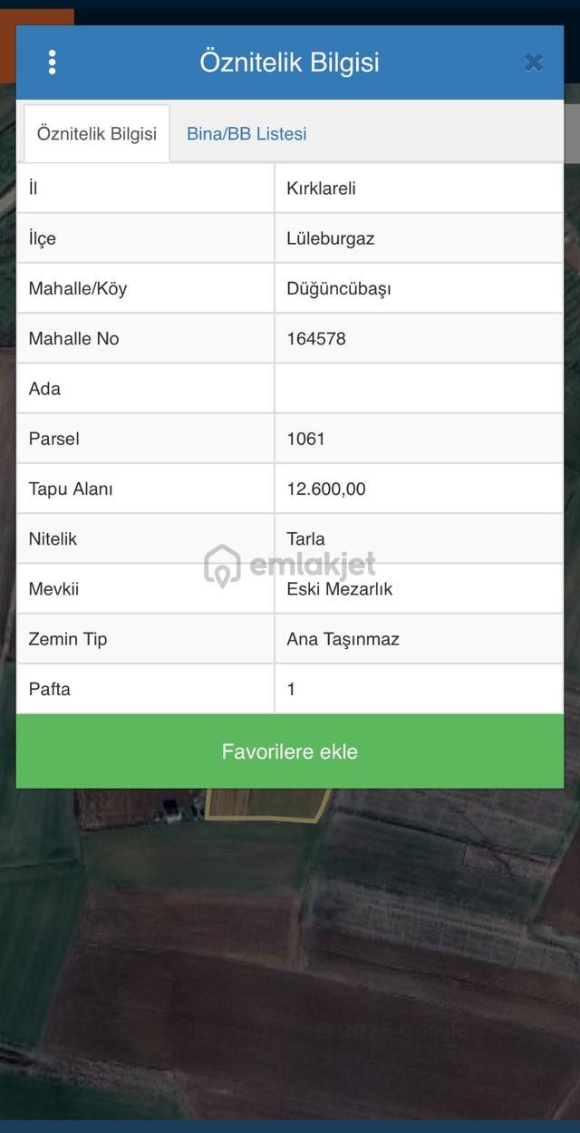 Lüleburgaz Düğüncübaşı Köyünde Satılık Köy İçi 197 Metre Arsa Çaplı Muvafakatlı 4
