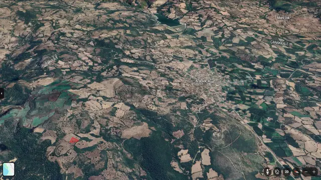 Çanakkale Yenice Araovacık Da Satılık 4000m² Tarla