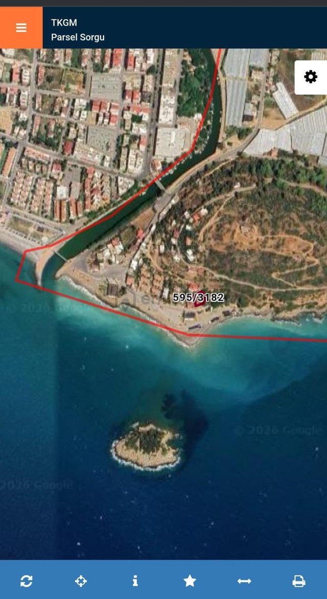 Mersın Bozyazı'da 618 M² Full Denız Manzaralı İmarlı Yatırımlık