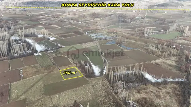 Konya / Meram / İnlice Mahallesinde 350 M² Müstakil Tapulu Tarla 1