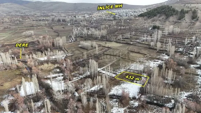Konya / Meram / İnlice Mahallesinde 432 M² Müstakil Tapulu Tarla 1