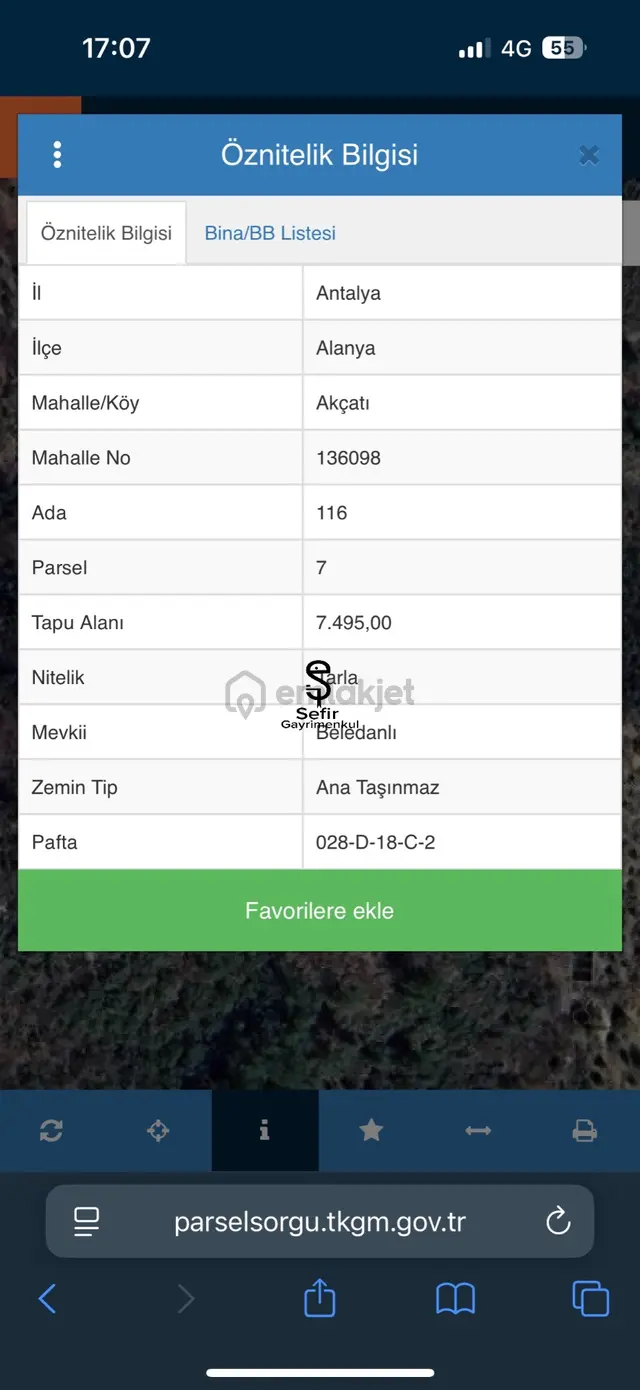 Alanya Akçatı'da Manzaralı 7.500 Metrekare Satılık Tarla 2