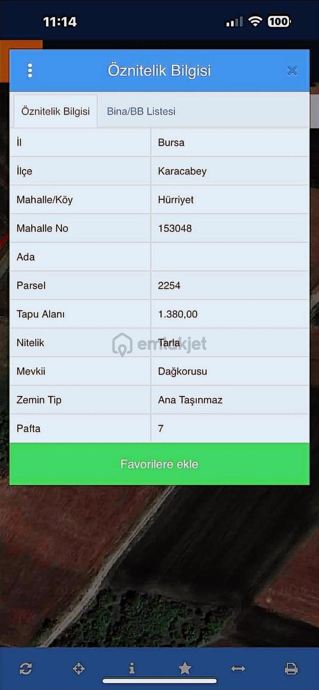 Bursa Karacabey Hürriyet 'de Satılık Tarla 3