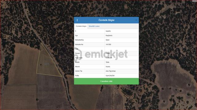 Asya Emlaktan Isparta Keçiborlu Senirde Satılık Fırsat Tarla 3
