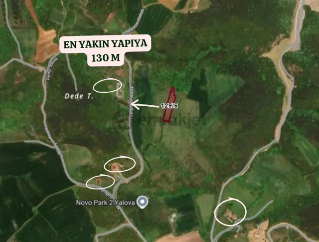 Yalova Çiftlikköy Kabaklı Köyünde 2.532 M² Tarla Satılıktır 4