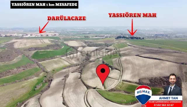 Remax Ahmet'ten Satılık 1.362 M2 Tarla Arnavutköy/yassıören Mh. 3