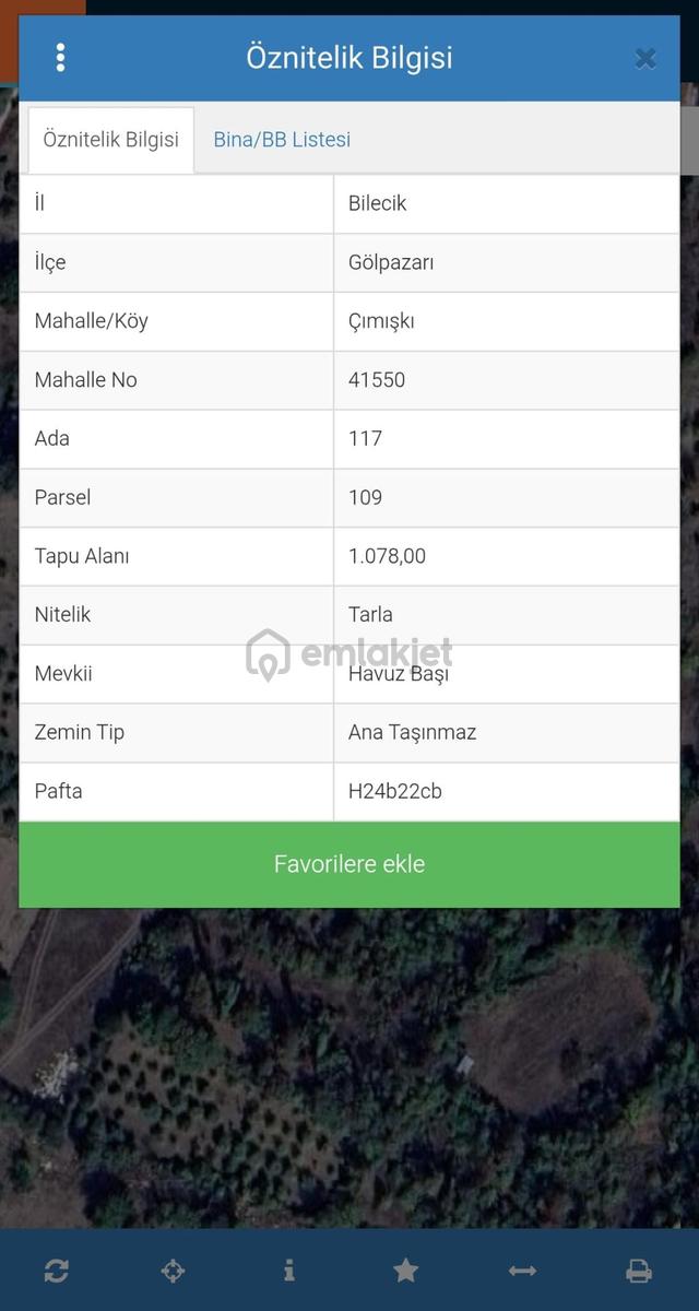 Bilecik Gölpazarı Çımışkı Köyünde Yola Yakın Satılık Tarla 4