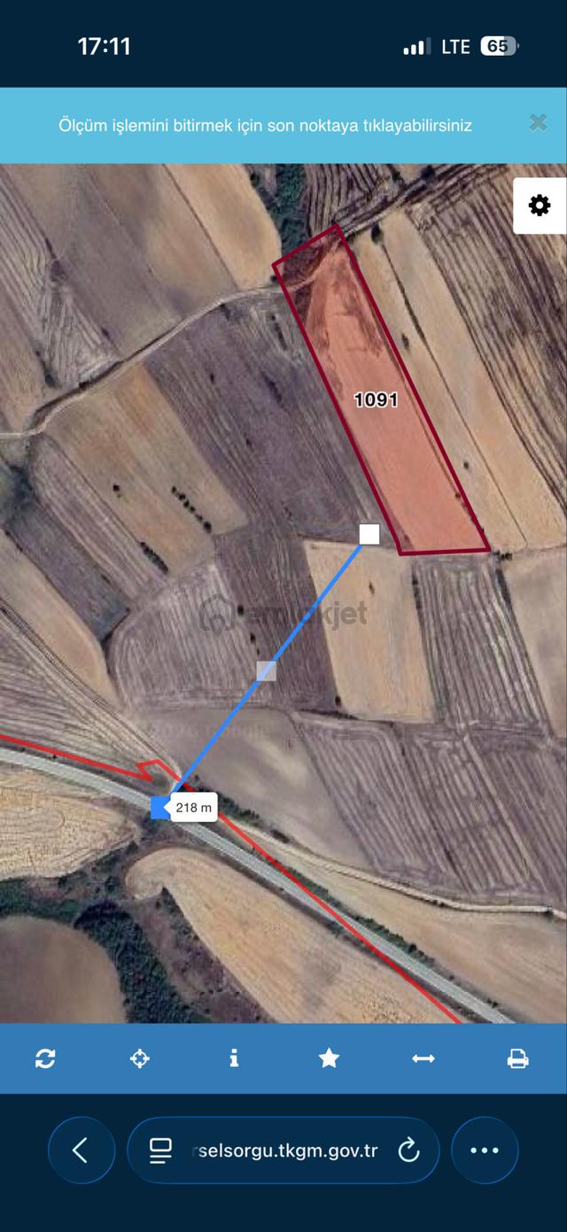 Tekirdağ Hayrabolu Çıkrıkçıda 10.400m2 Satılık Tarla 3