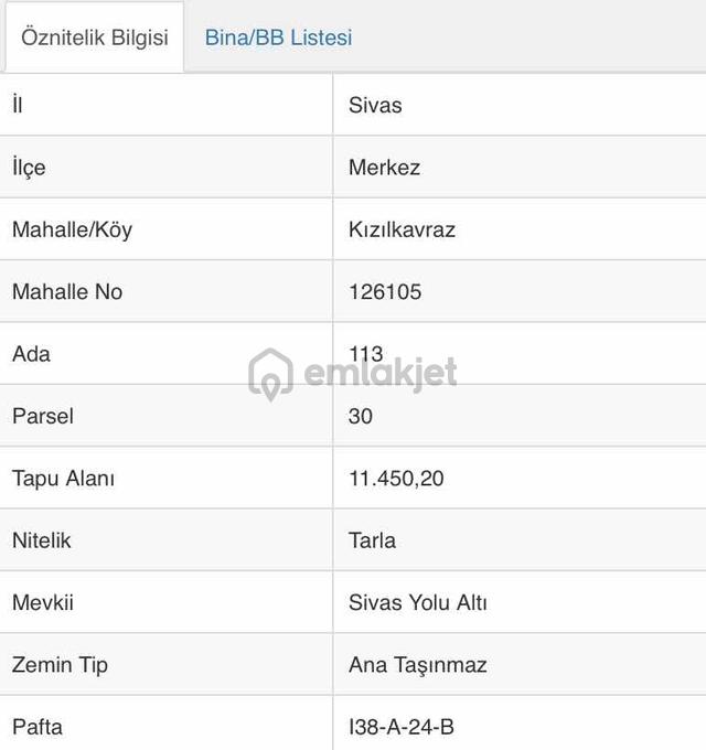 Sivas Ozan Emlak'tan Kızılkavraz'da 11450 M² Tek Tapu Tarla 5