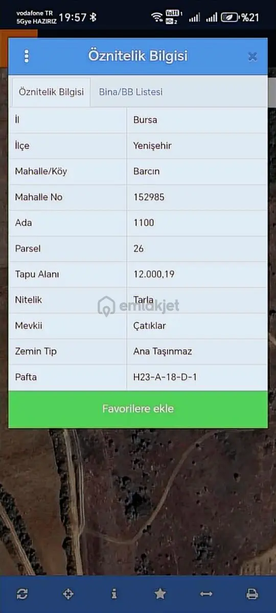 Yenişehir Barcın 12.000m2 Ceviz Bahçesi Ve Tarla 2
