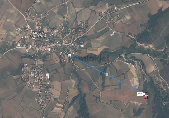 Ege Emlak'tan Küçük Doğanca Köyünde Satılık Fırsat Tarla 2