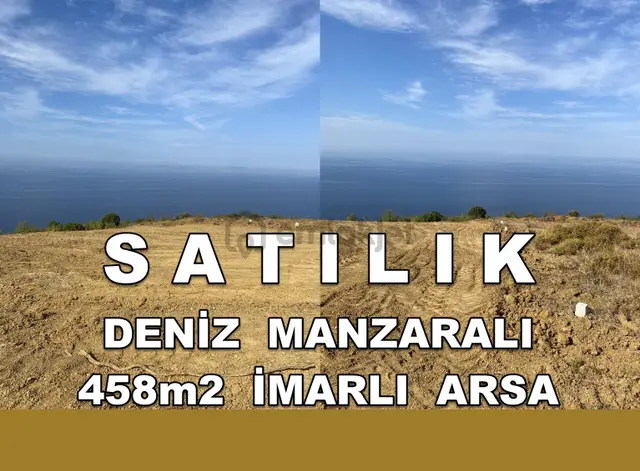 Yalova Çınacık Esenköyde Full Deniz Manzaralı Satılık 458m2 Arsa 1