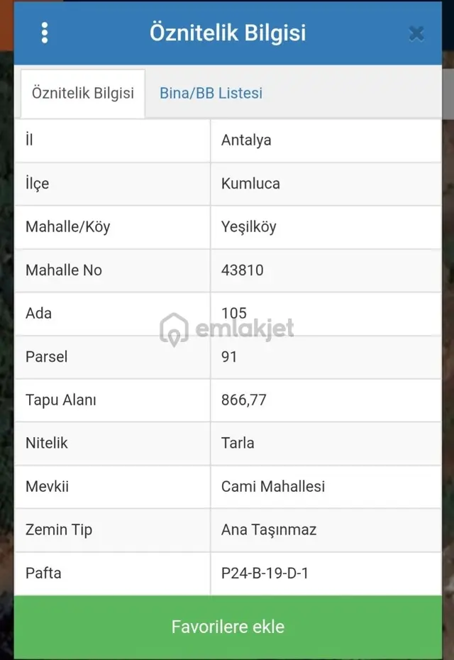 Fiyat Düştü!! Kumluca Yeşilköy Adrasan Yakını Tek Tapu Satılık 2