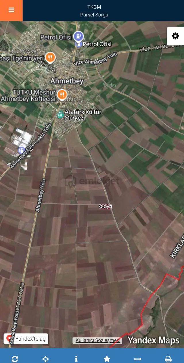 Lüleburgaz'da Mustakil Tapu 5.500 M2 Satılık Tarla 4