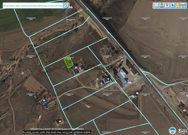 Felahiye Cumhuriyet/kale Mahallesi Baraj Manzaralı 570 M2 Tek Tapu Villa Parseli 2